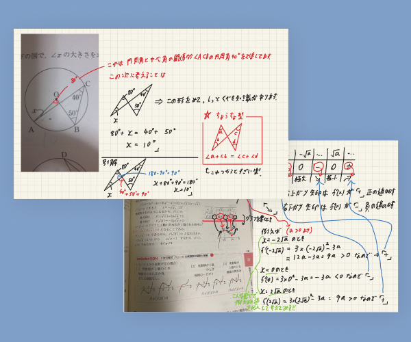 スタディアット 高校生 勉強 LINEでの質問の回答画像